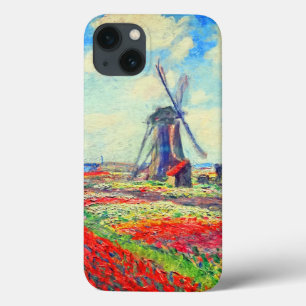 Monet Tulips Windmill iPhone 13 Case