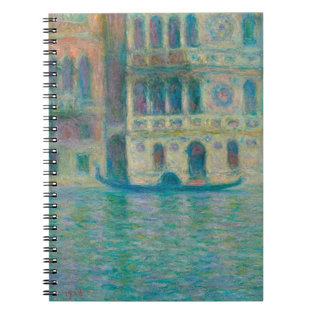 Monet Venice Palazzo Spiral Notebook (Front)