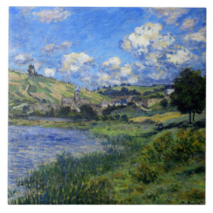 Monet - Vetheuil, Paysage Ceramic Tile