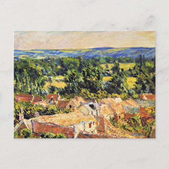 Monet - View of Village of Giverny Postcard (Front)