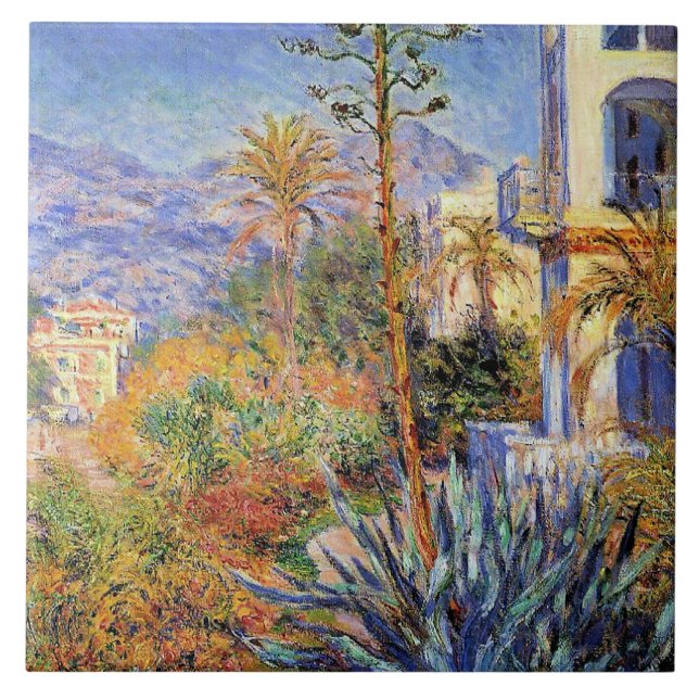 Monet - Villas at Bordighera, Ceramic Tile (Front)