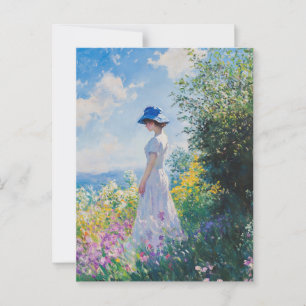 Monet Vintage Art Postcard