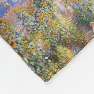 Monet vintage flower garden vase bouquet famous fleece blanket