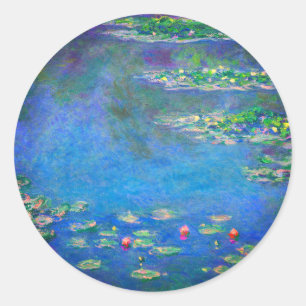 Monet Water Lilies 1906 Classic Round Sticker