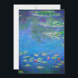 Monet Water Lilies 1906 Invitation<br><div class="desc">Card featuring Claude Monet’s oil painting Water Lilies (1906). A serene still life of the interplay between light and reflection upon beautiful water lilies in a pond. A great gift for fans of impressionism and French art.</div>