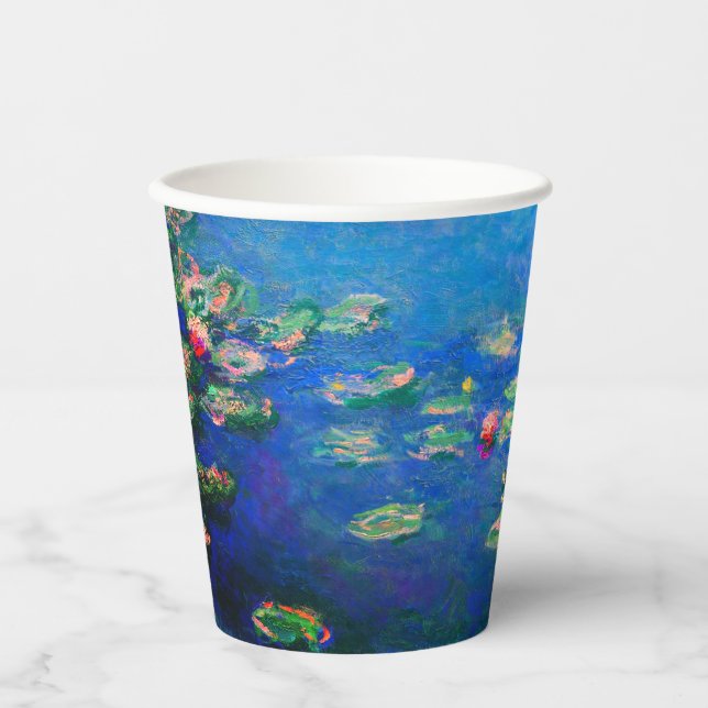 Monet Water Lilies 1906 Paper Cups (Front)