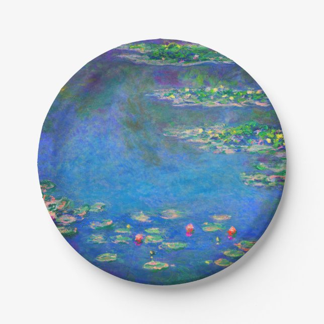 Monet Water Lilies 1906 Paper Plate (Front)