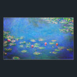 Monet Water Lilies 1906 Rectangular Sticker<br><div class="desc">Stickers featuring Claude Monet’s oil painting Water Lilies (1906). A serene still life of the interplay between light and reflection upon beautiful water lilies in a pond. A great gift for fans of impressionism and French art.</div>