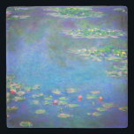 Monet Water Lilies 1906 Stone Coaster<br><div class="desc">Stone Coaster featuring Claude Monet’s oil painting Water Lilies (1906). A serene still life of the interplay between light and reflection upon beautiful water lilies in a pond. A great gift for fans of impressionism and French art.</div>