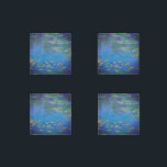 Monet Water Lilies 1906 Stone Magnet<br><div class="desc">Stone Magnet featuring Claude Monet’s oil painting Water Lilies (1906). A serene still life of the interplay between light and reflection upon beautiful water lilies in a pond. A great gift for fans of impressionism and French art.</div>
