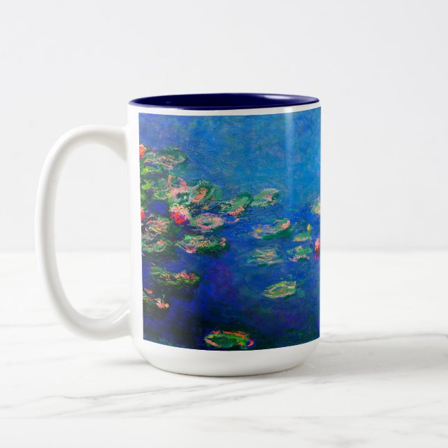 Monet Water Lilies 1906 Two-Tone Coffee Mug (Left)