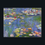 Monet Water Lilies 1916 Invitations<br><div class="desc">Monet Water Lilies 1916 invitations. Oil painting on canvas from 1916. French impressionist Claude Monet remains renowned and beloved for the water lily paintings that he created at his garden pond at Giverny. This specific water lily painting is from 1916 and reveals Monet’s move towards increasing abstraction and more varied...</div>