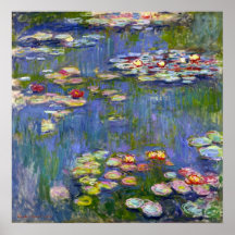 Monet Water Lilies 1916 Poster