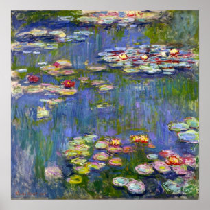 Monet Water Lilies 1916 Poster