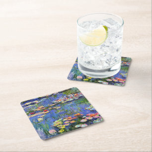 Monet - Water Lilies, 1916, Square Paper Coaster