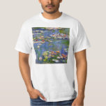Monet Water Lilies 1916 T-shirt<br><div class="desc">Monet Water Lilies 1916 t-shirt. Oil painting on canvas from 1916. French impressionist Claude Monet remains renowned and beloved for the water lily paintings that he created at his garden pond at Giverny. This specific water lily painting is from 1916 and reveals Monet’s move towards increasing abstraction and more varied...</div>
