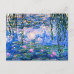 Monet - Water Lilies, 1919 artwork Postcard<br><div class="desc">Monet - Water Lilies,  1919 artwork postcard.</div>