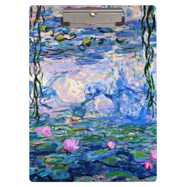 Monet - Water Lilies, 1919 Clipboard (Front)