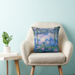 Monet - Water Lilies, 1919, Cushion<br><div class="desc">Claude Monet's 1919 painting,  Water LIlies (pink).</div>
