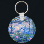 Monet: Water Lilies 1919, famous painting, Key Ring<br><div class="desc">Claude Monet: Water Lilies,  1919,  beautiful fine art painting</div>