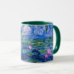 Monet: Water Lilies 1919, famous painting Mug<br><div class="desc">Monet: Water Lilies 1919 French Impressionism artwork coffee mug.</div>