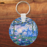 Monet, Water Lilies, 1919, Key Ring<br><div class="desc">Water Lilies,  1919,  famous painting by Impressionist artist,  Claude Monet</div>