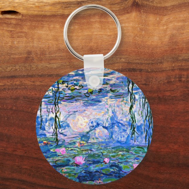 Monet, Water Lilies, 1919, Key Ring (Front)