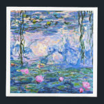 Monet - Water Lilies, 1919 Napkin<br><div class="desc">Claude Monet 1919 painting,  Water Lilies</div>