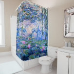 Monet - Water Lilies, 1919 Shower Curtain<br><div class="desc">Water Lilies,  1919,  famous painting by Claude Monet</div>