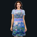 Monet - Water Lilies 1919 template Apron<br><div class="desc">Claude Monet's famous painting,  Water Lilies,  1919,  template,  ready to personalise. Insert your own name/text in place of Virginia.</div>