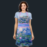Monet - Water Lilies 1919 template Apron<br><div class="desc">Claude Monet's famous painting,  Water Lilies,  1919,  template,  ready to personalise. Insert your own name/text in place of Virginia.</div>