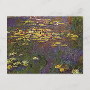 MONET Water Lilies 1920 Postcard