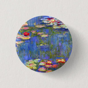 Monet Water Lilies 3 Cm Round Badge