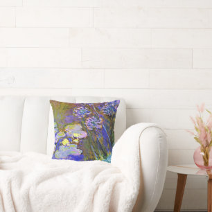 Monet - Water Lilies and Agapanthus Cushion