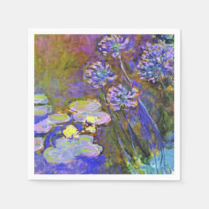 Monet - Water Lilies and Agapanthus Napkin