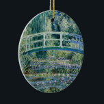 Monet - Water Lilies and Japanese Bridge  Ceramic Ornament<br><div class="desc">Water Lilies and Japanese Bridge,  famous painting by Claude Monet,  1899</div>