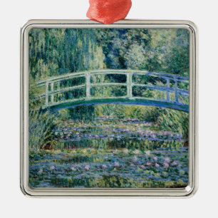 Monet - Water Lilies and Japanese Bridge  Metal Ornament