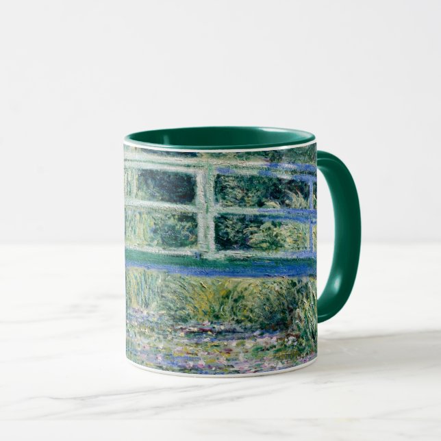 Monet - Water Lilies and Japanese Bridge Mug (Front Right)