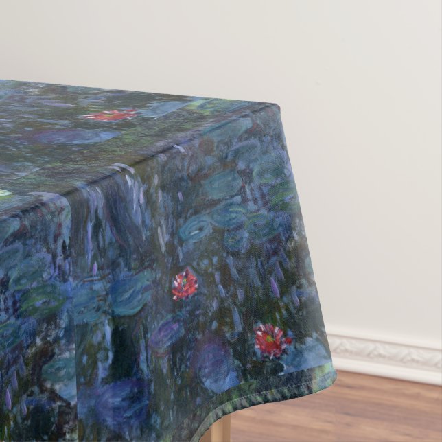 Monet Water Lilies and Reflections of a Willow Tablecloth (In Situ)