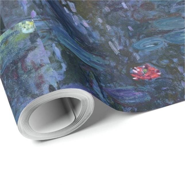 Monet Water Lilies and Reflections of a Willow Wrapping Paper (Roll Corner)