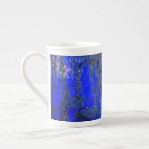 Monet Water Lilies and Weeping Willow Branches Bone China Mug