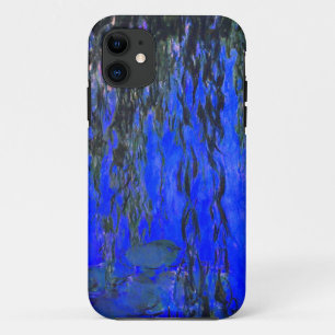 Monet Water Lilies and Weeping Willow Branches iPhone 11 Case
