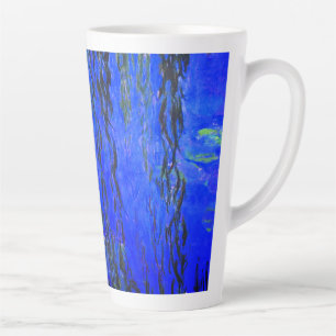 Monet Water Lilies and Weeping Willow Branches Latte Mug