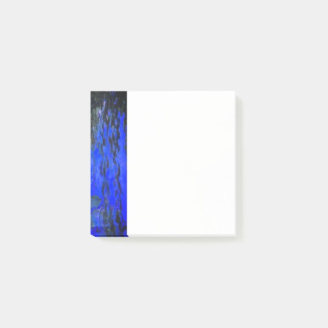 Monet Water Lilies and Weeping Willow Branches Post-it Notes (Front)