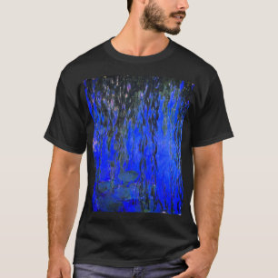 Monet Water Lilies and Weeping Willow Branches T-Shirt