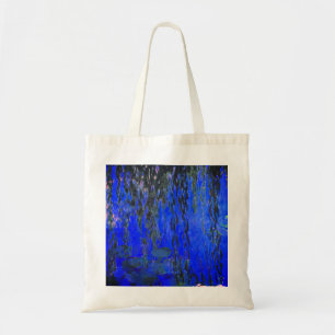 Monet Water Lilies and Weeping Willow Branches Tote Bag