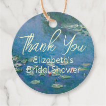 Monet Water Lilies Art Garden Bridal Shower