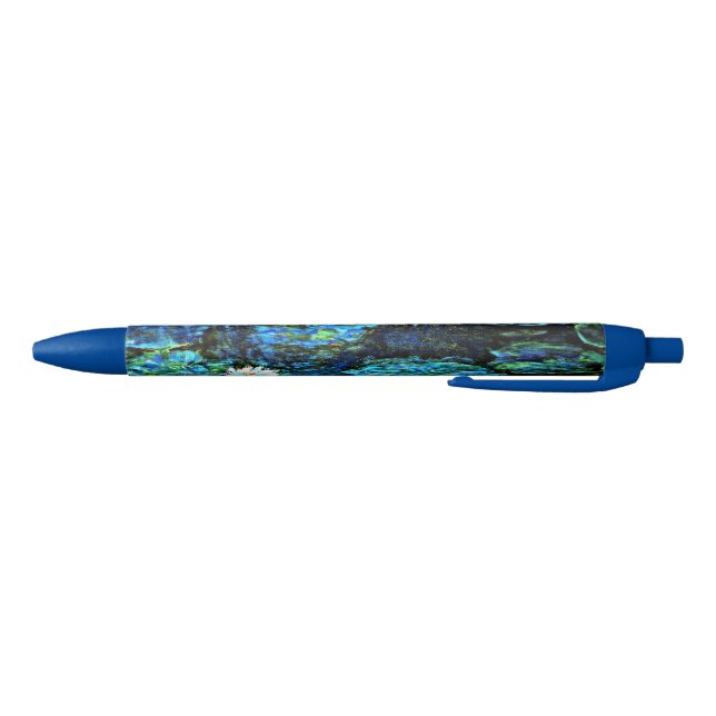 Monet - Water Lilies Blue Black Ink Pen (Bottom)