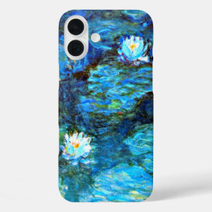 Monet - Water Lilies (blue) iPhone 16 Plus Case
