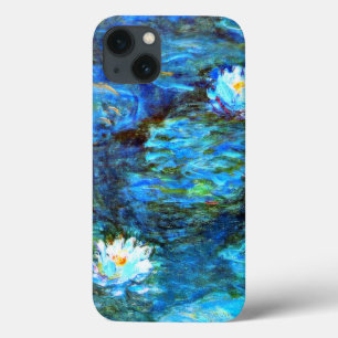 Monet - Water Lilies (blue)  iPhone 13 Case